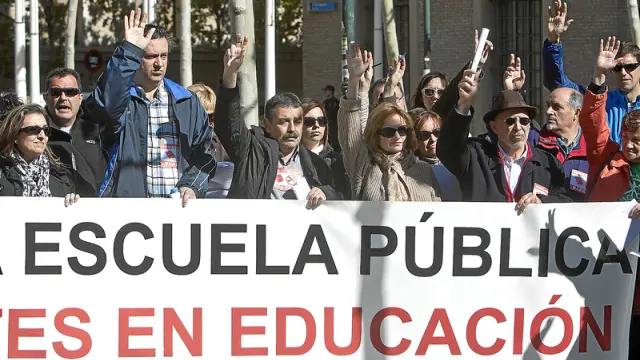 Manifestación contra los recortes en Educación