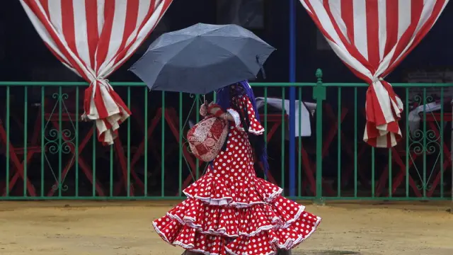 Los paraguas fueron protagonistas e los últimos días de la feria