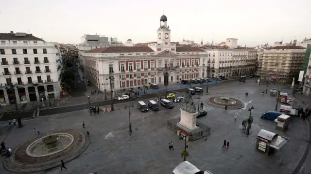 La Puerta del Sol, tras el desalojo