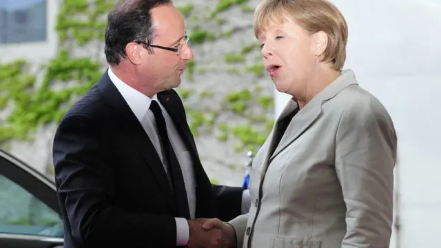 La canciller alemana y el presidente galo