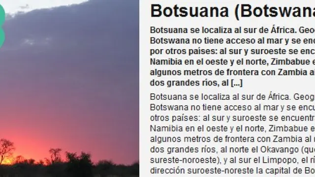 Botsuana, destino top