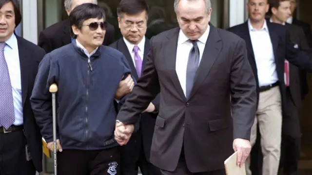 Chen, en la embajada estadounidense en China el pasado 1 de mayo