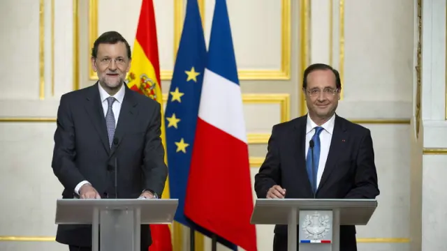 Rajoy y Hollande en rueda de prensa