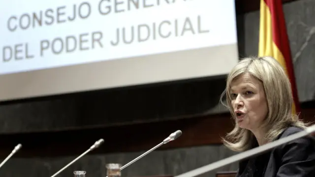 La portavoz del Consejo General del Poder Judicial, Gabriela Bravo
