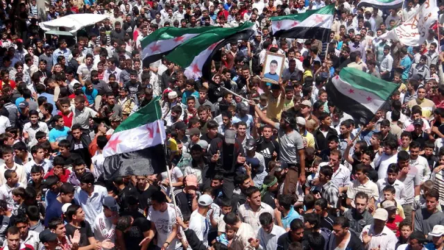 Protestas contra el regimen sirio