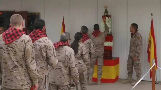 Ofrenda de los soldados españoles en Afganistán