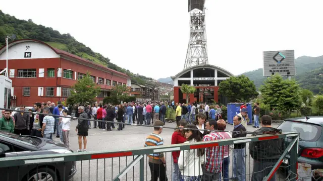 Protesta minera en Asturias