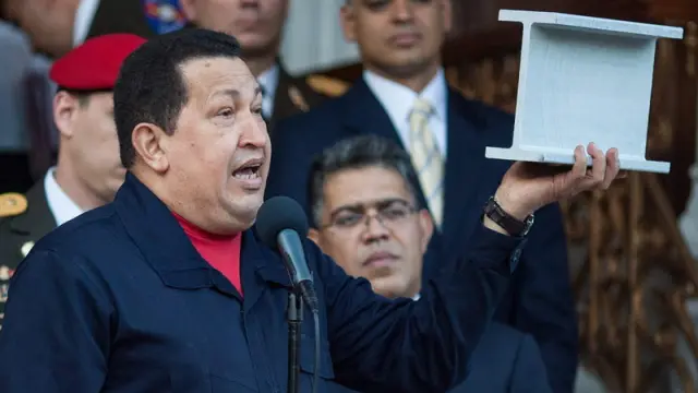 El presidente venezolano Hugo Chávez, este domingo