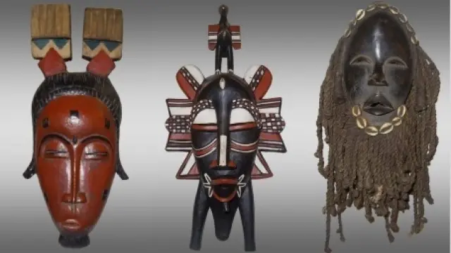 Exposición de máscaras africanas