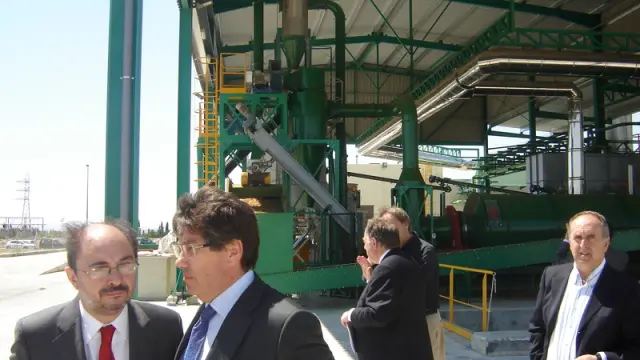 Inauguración de la planta de biomasa en Ejea