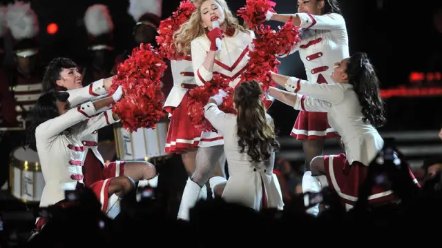 Madonna en su concierto en Florencia