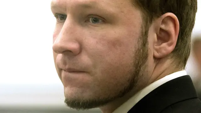Breivik durante el juicio