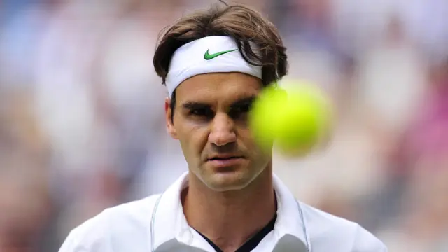 Federer en la final de Wimbledon frente a Murray