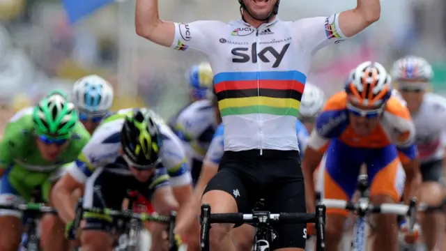 Cavendish gana una etapa del Tour al sprint