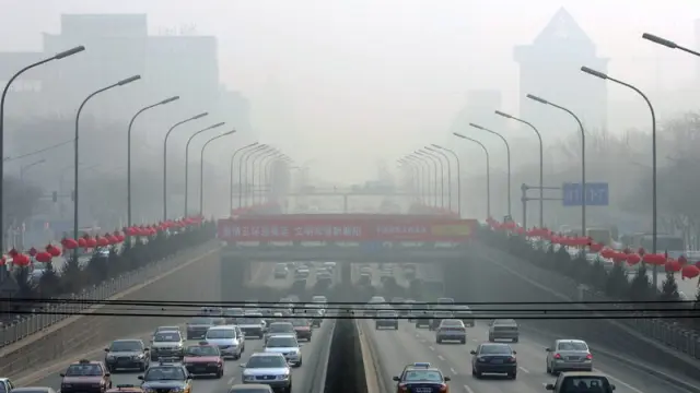 Pekín tiene un alto grado de contaminación.