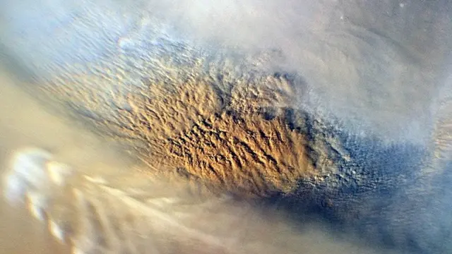 Tormenta de polvo en Marte