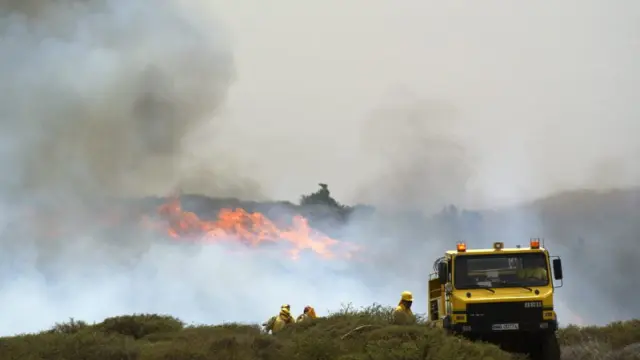 Fuego en Villa de Mazo, en La Palma