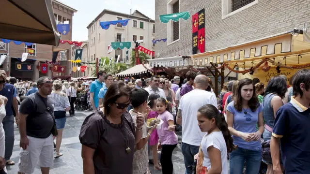 Mercado medieval de Zaragoza el pasado mes de junio