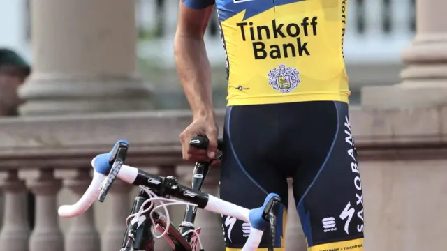 Contador, durante la presentación de la Vuelta 2012.