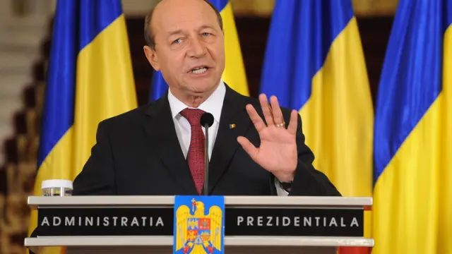 Traian Basescu, presidente de Rumanía.