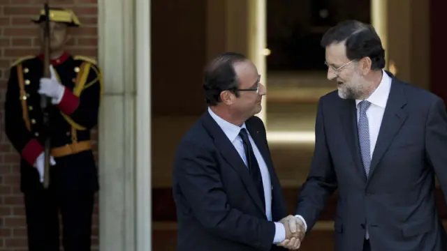 Mariano Rajoy y François Hollande se han reunido en Madrid.