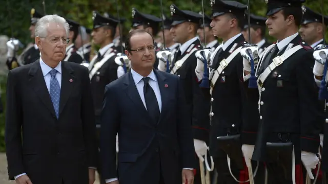 El primer ministro italiano se ha reunido en Roma con el presidente francés
