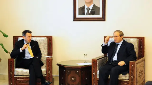 Maurer se ha reunido también con el viceministro de Exteriores sirio