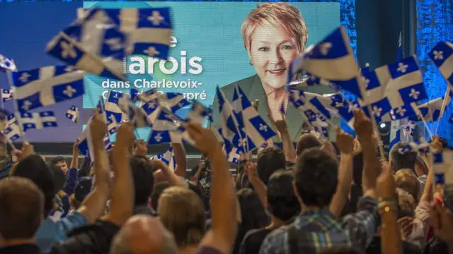 Los votantes celebran la victoria de Pauline Morais en Québec