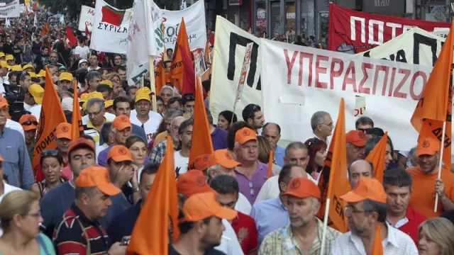Marca contra los recortes en Salónica