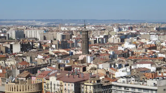 Vista general de Zaragoza.