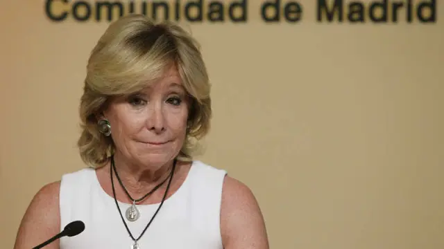 La presidenta madrileña ha anunciado su dimisión