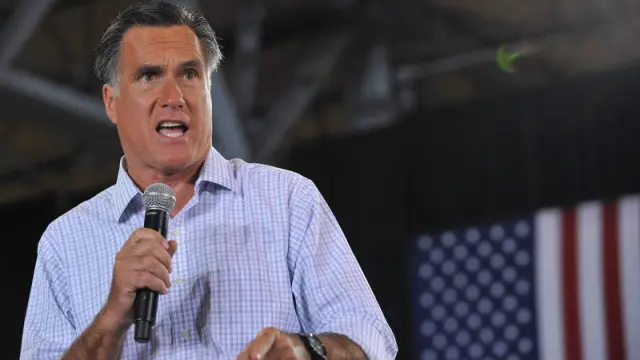 El candidato republicano Mitt Romney
