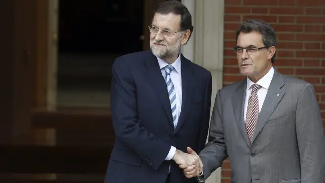 Mariano Rajoy recibe a Artur Mas en la Moncloa