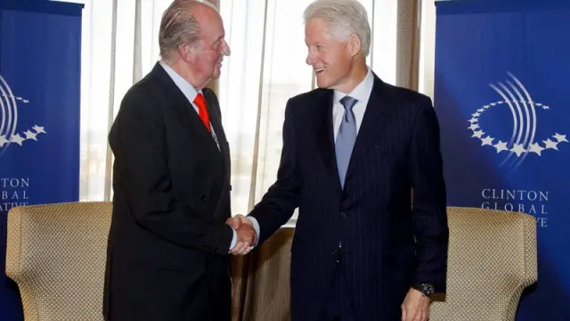 El Rey junto a Bill Clinton