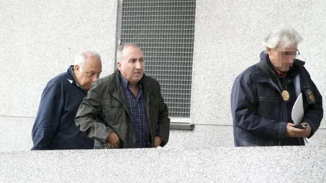 El jefe de la Policía Local de Ourense, Abelardo Ulloa, a su llegada a los juzgados.