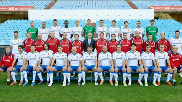 Foto oficial del Real Zaragoza para la temporada 2012-2013