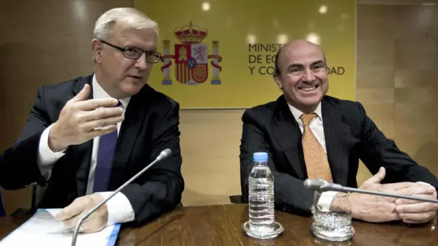 Olli Rehn y Luis de Guindos