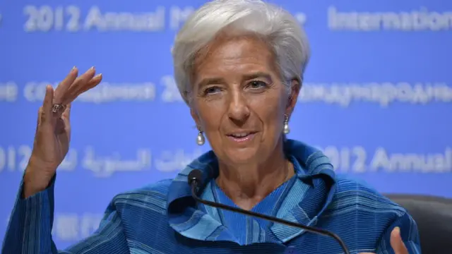 La directora gerente del FMI, Christine Lagarde