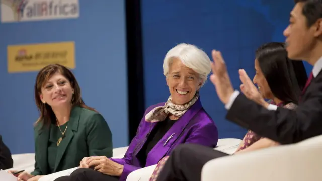Lagarde, en la reunión de Tokio