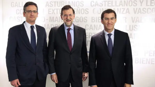 Basagoiti, Rajoy y Feijoo