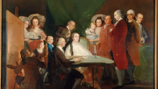 La familia del Infante don Luis de Borbón, por Francisco de Goya