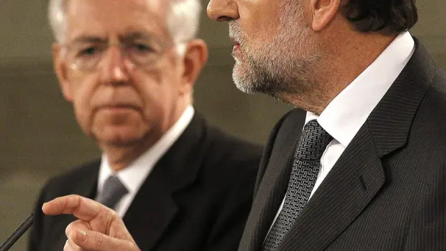 Mario Monti y Mariano Rajoy