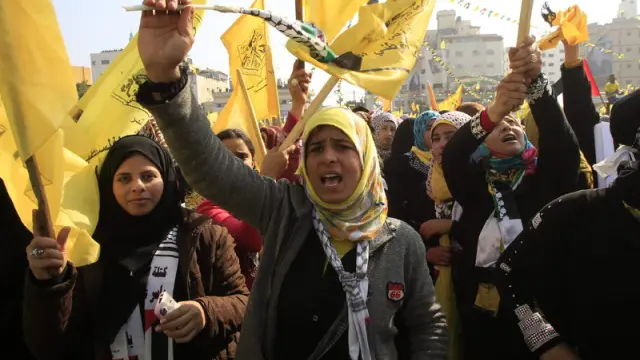 Esta ha sido la primera celebración de Al Fatah en la franja desde 2007.