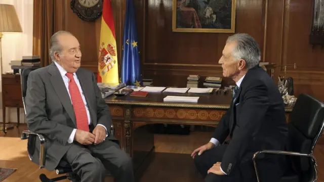 Don Juan Carlos ha sido entrevistado por el veterano Jesús Hermida
