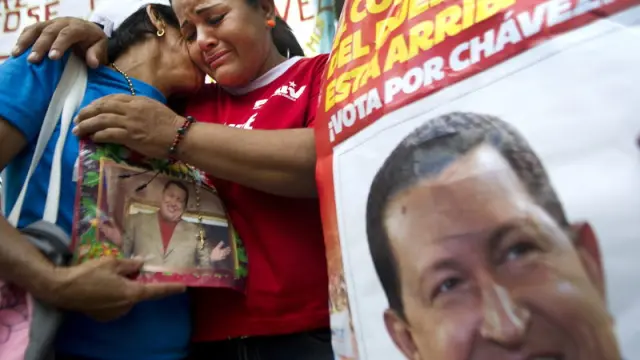 En las calles se ven numerosas muestras de ánimo y apoyo al presidente venezolano