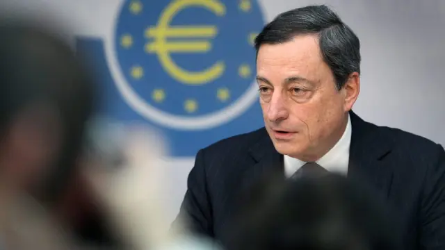 Mario Draghi, en rueda de prensa