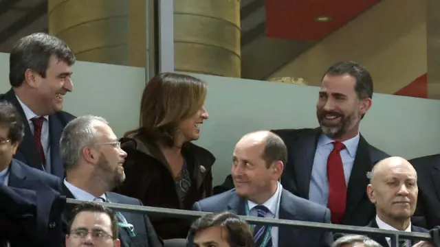 El príncipe Felipe y Ana Botella