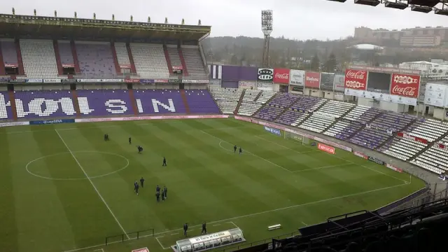 Estadio del Valladolid minutos antes del inicio