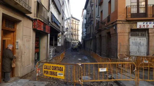 La calle de Ramón Berenguer en Huesca
