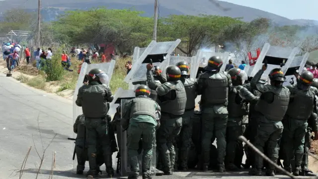 Imagen de la operación tras el motín en la cárcel de Venezuela